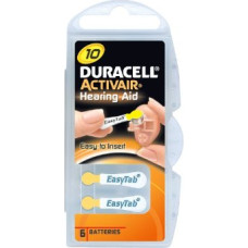Duracell | A10/DA10/ZL10 | Zinc air cells | 6 pc(s)