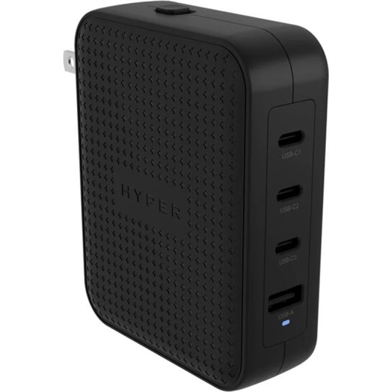 Hyper HyperJuice 145W USB-C GaN Travel Charger with 4 Ports - Black | Hyper