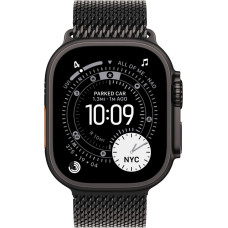 Apple Watch Ultra 3, Smartwatch black, 49 mm, Milanese strap black L, titanium case, Cellular