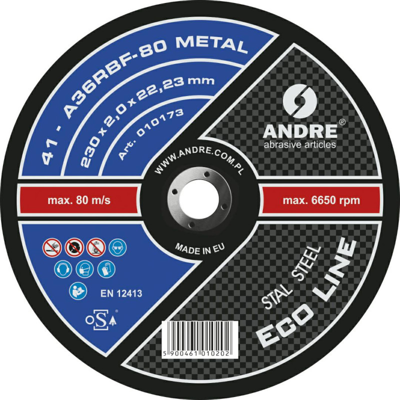 Andre TARCZA DO METALU 125 x 1,6mm METAL ECO LINE