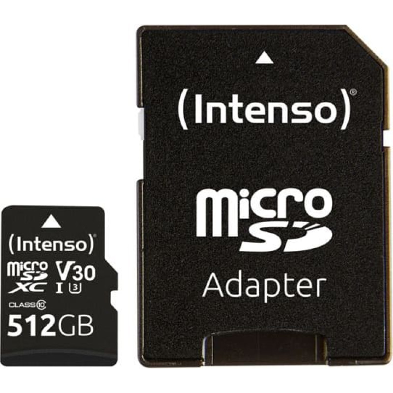 Intenso microSDXC          512GB C10 UHS-I Professional + Adapter