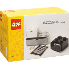 Room Copenhagen LEGO desk drawers set of 3, storage box (white)