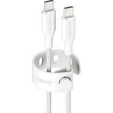 Panzerglass empower by ® Racing 60W USB-C to USB-C Cable | USB 2.0 | 1.2M | Silver White USB kabelis Balta