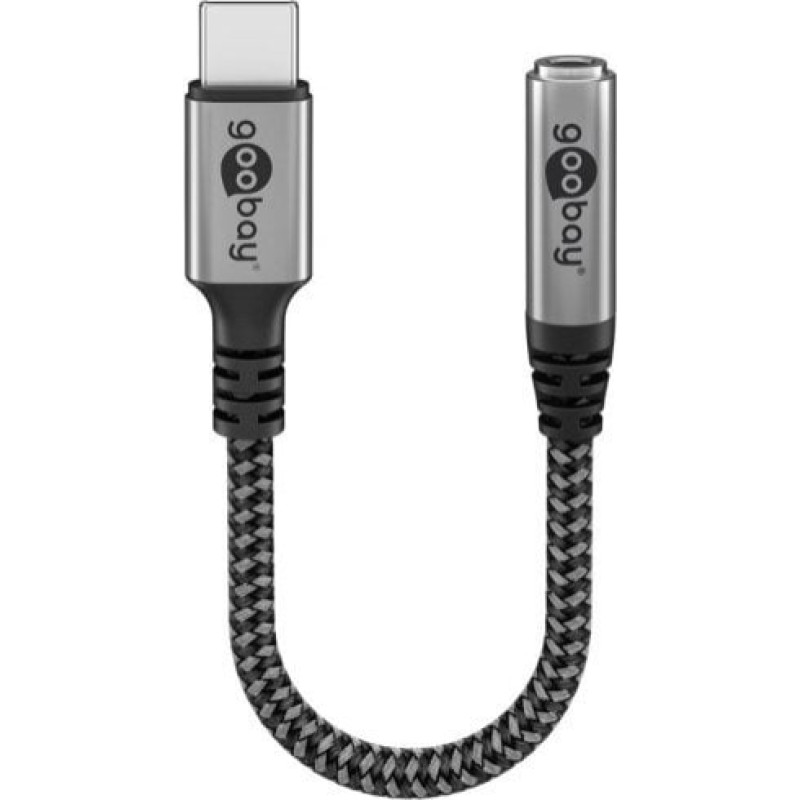Goobay Adapter USB Goobay Adapter USB-C™ do gniazda jack, 3,5 mm AUX - Długość kabla 0.15 m