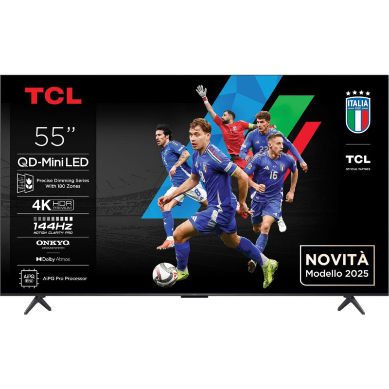 TCL Q6C 55Q6C televizorius 139,7 cm (55") 4K Ultra HD Smart TV &bdquo;Wi-Fi&ldquo; Metalinis