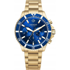 Giewont Zegarek Giewont Zegarek Męski Chronograph Sapphire Złoto Niebieski GW3970-B6
