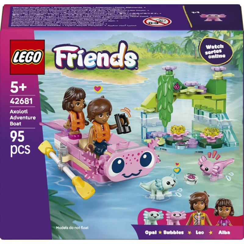 Lego Friends Przygoda na aksolotlowej łodzi (42681)