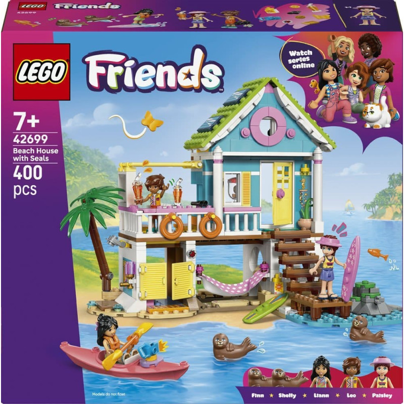Lego 42699 Friends Beach House with Seals, Construction Toy