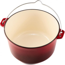 Katlas be dangčio emaliuotas ketaus 5L 26x15 cm HR-HYCC-25P, COOKING BY HEINNER