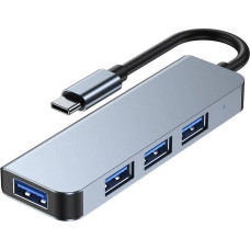 Tech-Protect HUB USB Tech-Protect V1-HUB 1x USB-C + 2x USB-A 3.0 (9589046919367)