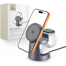 Tech-Protect QI2.2-25W-A48 3IN1 MAGNETIC MAGSAFE WIRELESS CHARGER DARK GREY