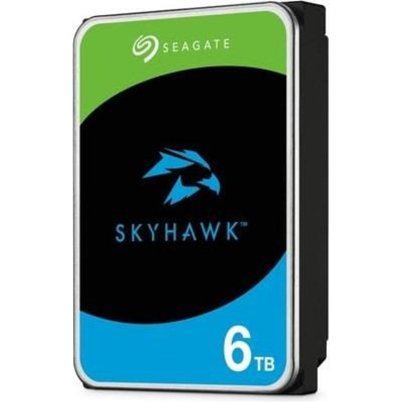 Seagate HDD|SEAGATE|SkyHawk|6TB|SATA|256 MB|5400 rpm|Discs/Heads 4/8|3,5"|ST6000VX009