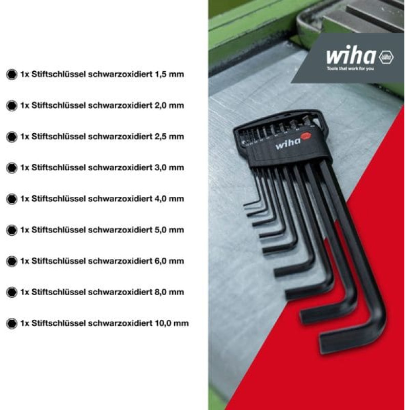 Wiha Pin Spanner Set with Classic Holder