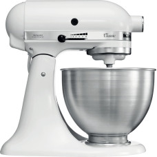 Kitchenaid 5K45SSEWH Pastatomas plaktuvas 275 W Metalinis, Balta