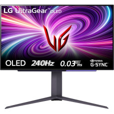 LG 27GS95QE-B kompiuterio monitorius 67,3 cm (26.5") 2560 x 1440 pikseliai Quad HD OLED Juoda