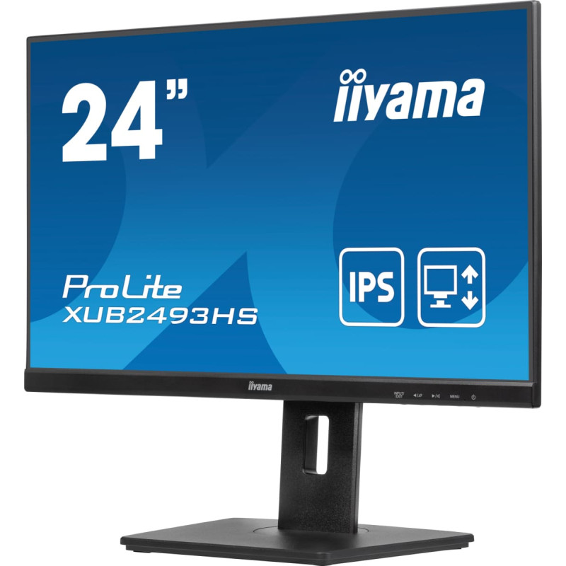 Iiyama ProLite XUB2493HS-B6 kompiuterio monitorius 60,5 cm (23.8") 1920 x 1080 pikseliai &bdquo;Full HD&ldquo; LED Juoda