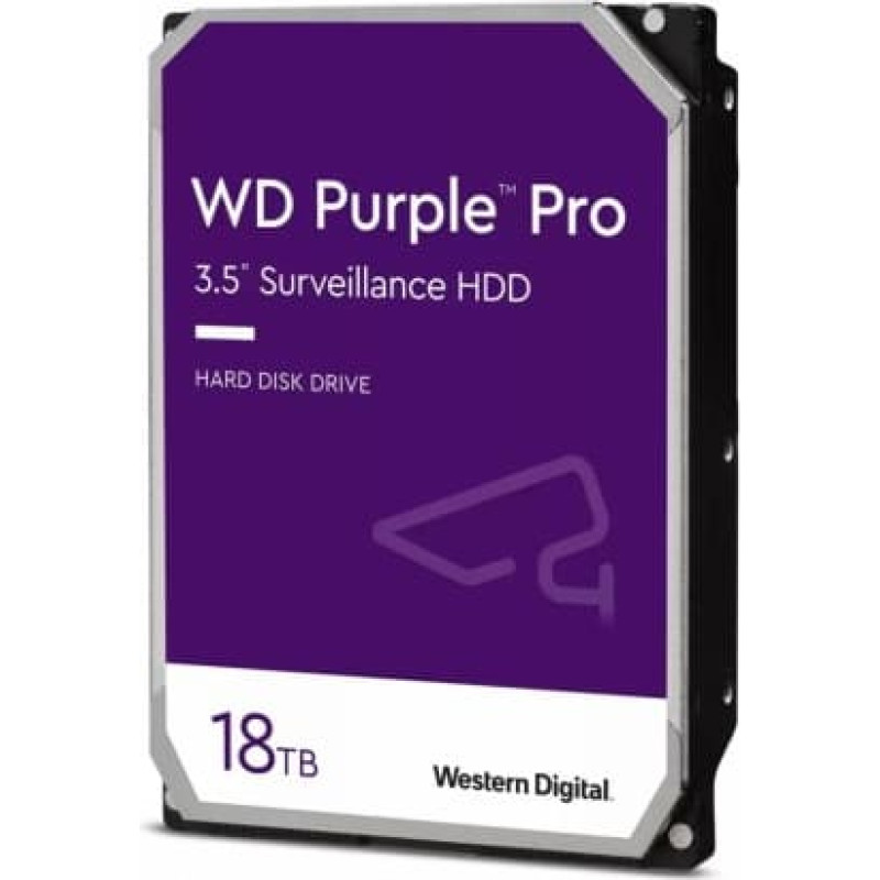 Western Digital HDD|WESTERN DIGITAL|Purple|18TB|512 MB|7200 rpm|3,5"|WD181PURP