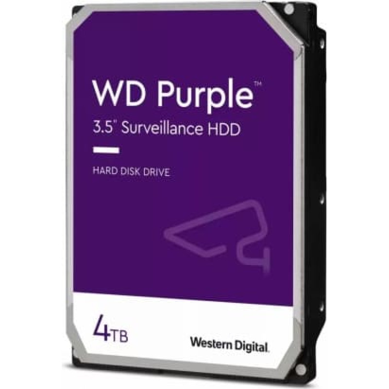 Western Digital HDD|WESTERN DIGITAL|Purple|4TB|SATA|256 MB|3,5"|WD43PURZ