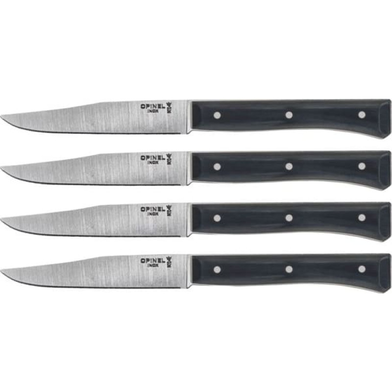 Opinel Table Knives Facette Set of 4  Slate