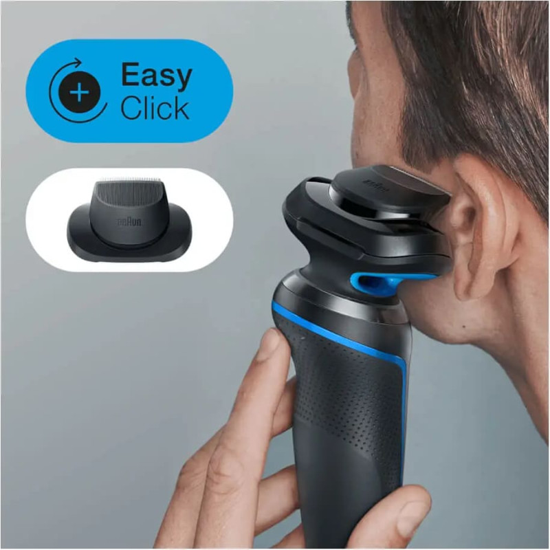 Braun Series 5 51-B1200S Skustuvas Apkarpymo mašinėlė Mėlyna