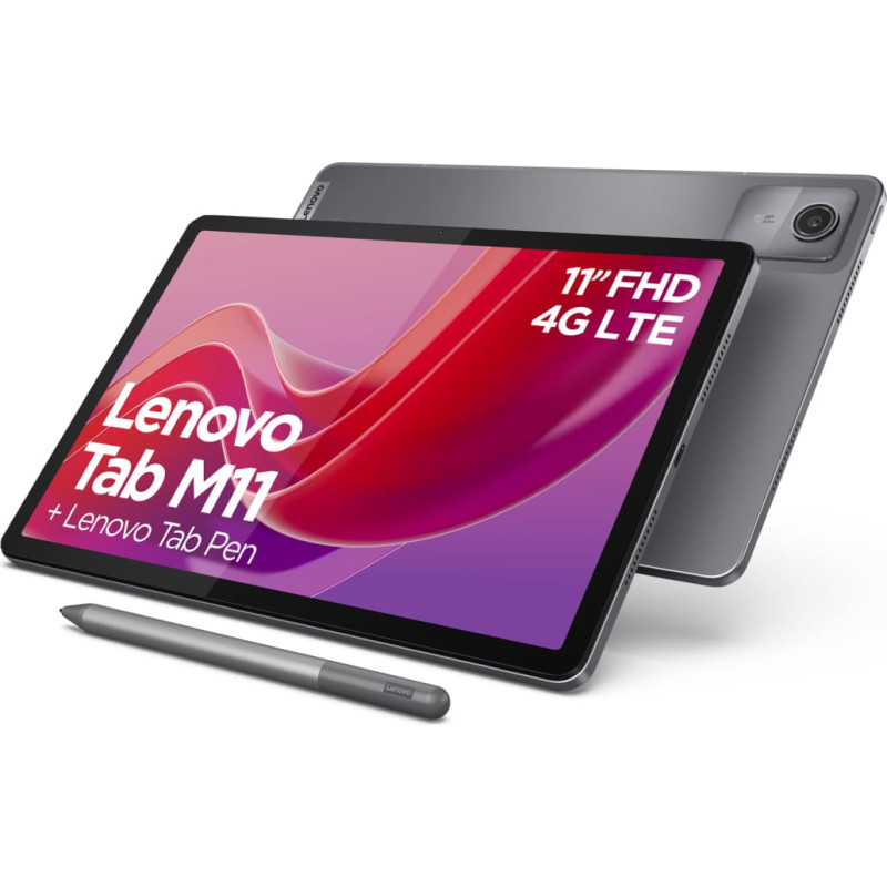 Lenovo Tab M11 4G Mediatek LTE 128 GB 27,9 cm (11") 4 GB Wi-Fi 5 (802.11ac) Android 13 Pilka