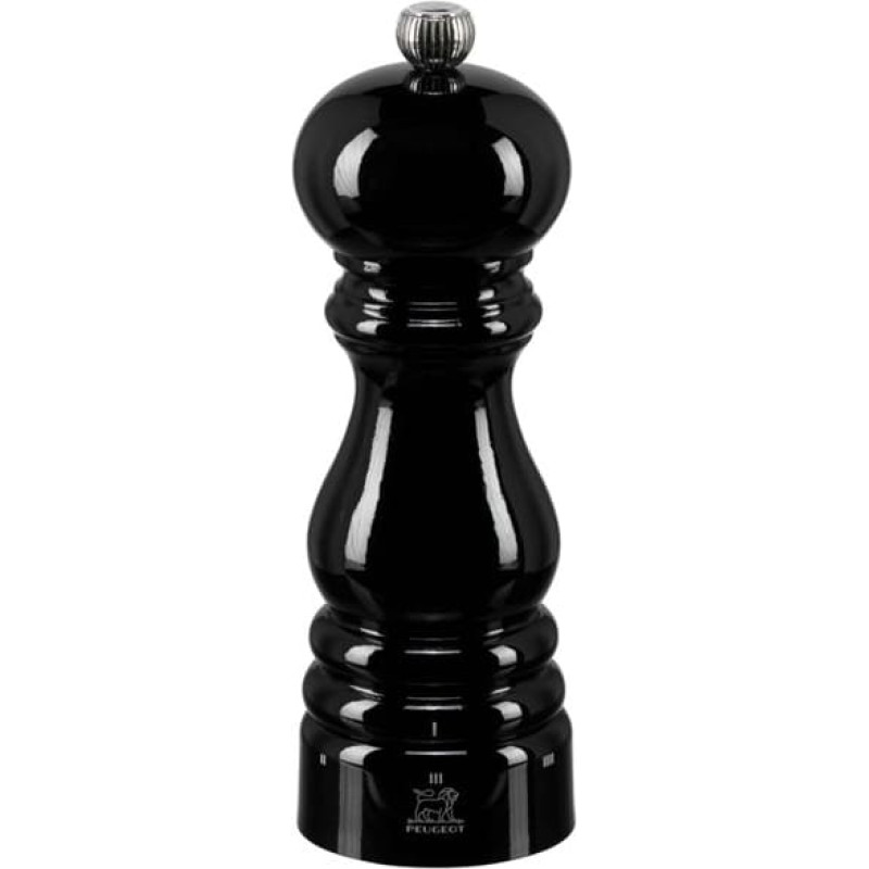 Peugeot PARIS salt mill beech wood black lacquered 18 cm