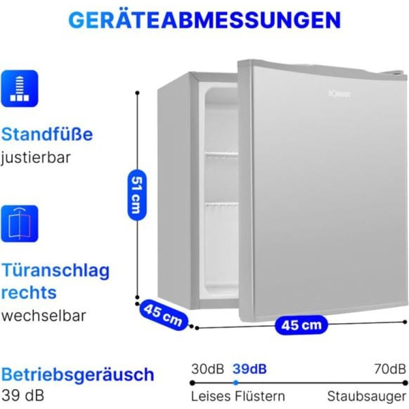 Bomann KB 7346 stainless steel-look Cooler