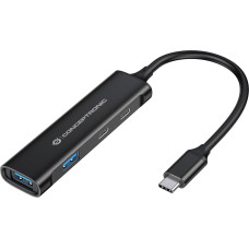 Conceptronic HUBBIES12B sąsajos šakotuvas USB 3.2 Gen 1 (3.1 Gen 1) Type-C 5000 Mbit/ai Juoda