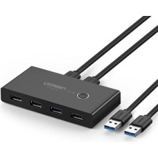 Ugreen 30768 sąsajos šakotuvas USB 3.2 Gen 1 (3.1 Gen 1) Type-A 5000 Mbit/ai Juoda