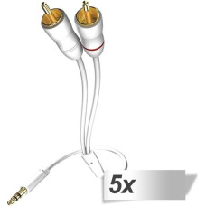 In - Akustik 5x in-akustik Star Audio Cable 3,5 mm Jack Plug - Cinch 1,5 m