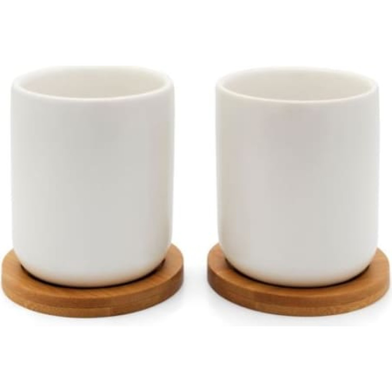Bredemeijer 1x2 Bredemeijer Tea Mug Set 200ml Bamboo Coaster 142013