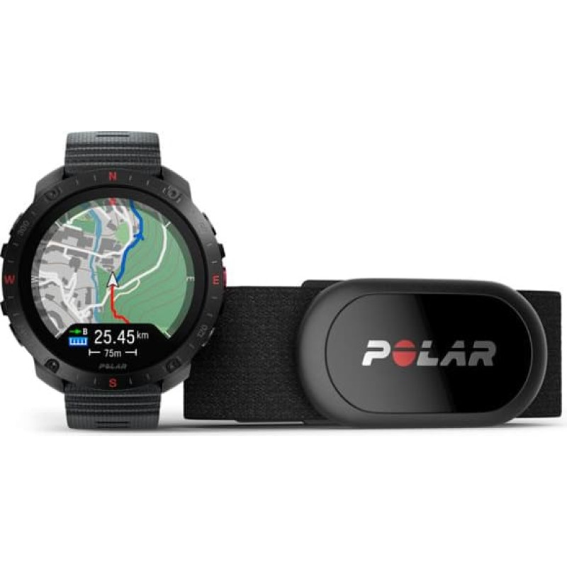 Polar Grit X2 Pro HR S-L Black