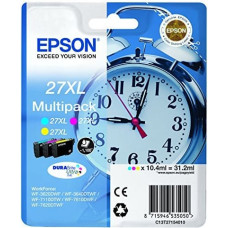 Epson Alarm clock C13T27154012 rašalo kasetė 1 vnt Originalus Didelė (XL) išeiga Žydras, Rausvai raudona, Geltona