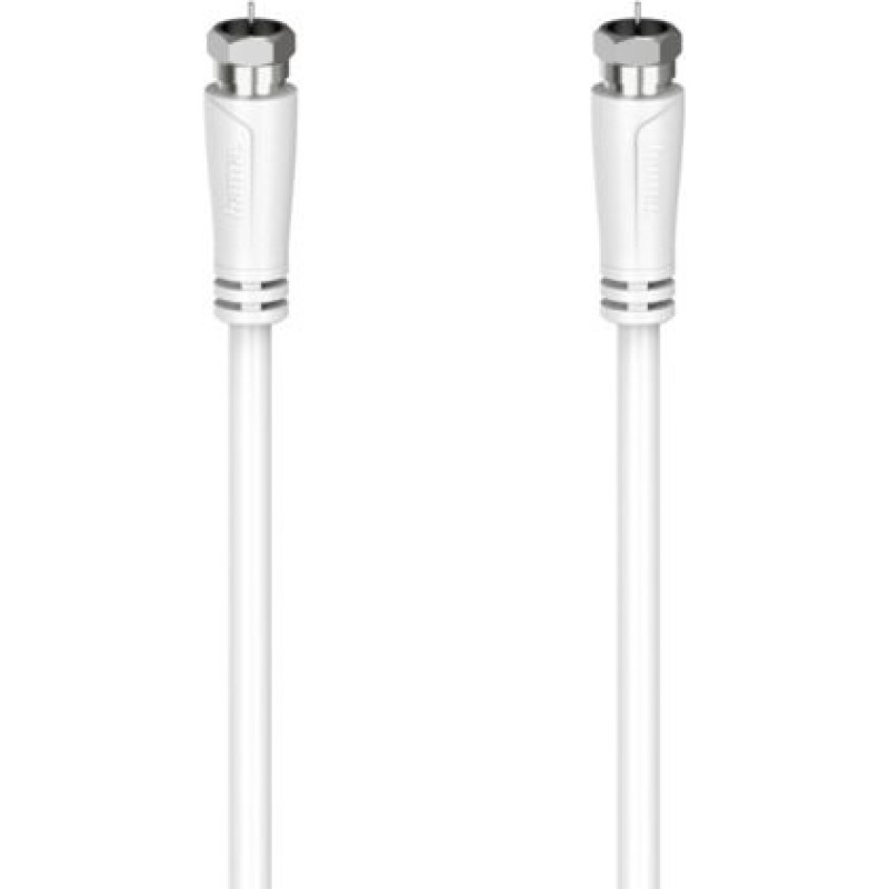 Hama SAT-Connection Cable 1,5m F-Plug/F-Plug white 90dB 205063