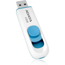 Adata 64GB C008 USB atmintukas USB A tipo 2.0 Mėlyna, Balta