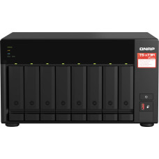 Qnap TS-873A NAS Tower Ryzen Embedded V1500B 8 GB DDR4 0 TB QNAP Turbo System Juoda