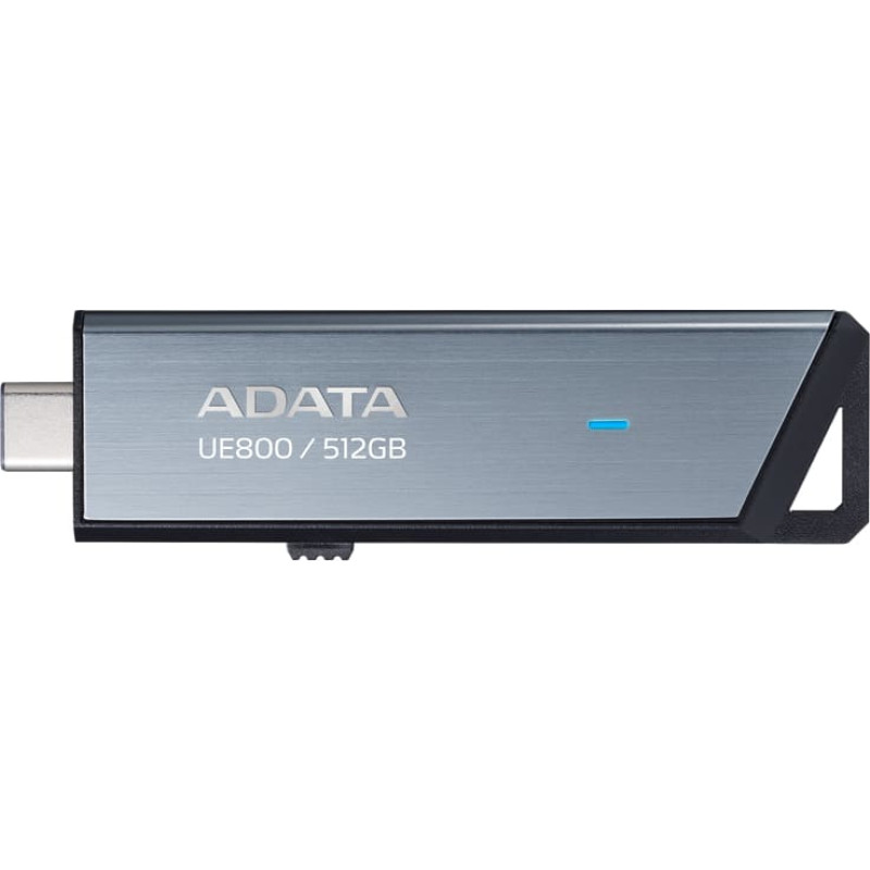 Adata UE800 USB atmintukas 512 GB C tipo USB 3.2 Gen 2 (3.1 Gen 2) Sidabras