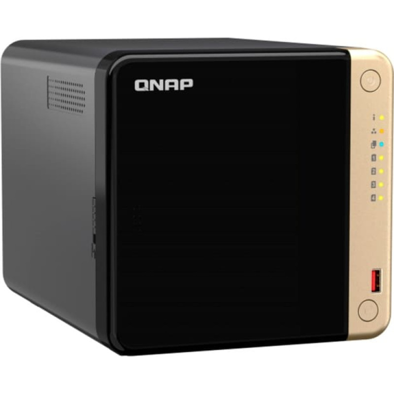 Qnap TS-464 NAS Tower &bdquo;Intel&reg; Celeron&reg;&ldquo; N5095 8 GB DDR4 0 TB QNAP QTS Juoda