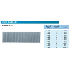 Makita Gauge Brad Nails 1,2x30mm F-31896  5000 pcs.