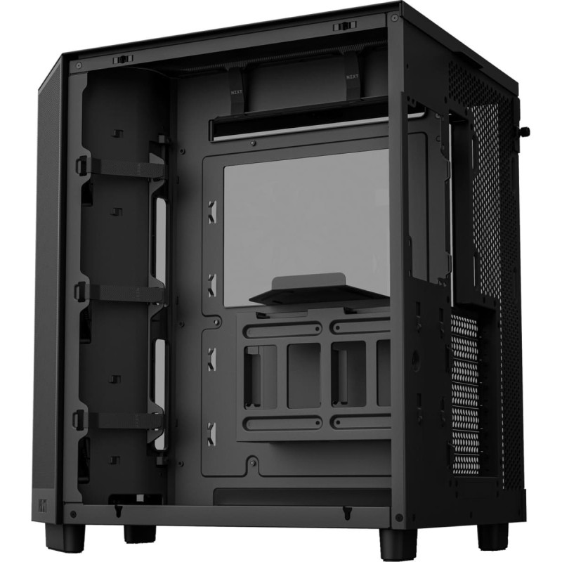 Nzxt Case|NZXT|H6 Flow RGB|MidiTower|Case product features Transparent panel|Not included|ATX|MicroATX|MiniITX|Colour Black|CC-H61FB-R1