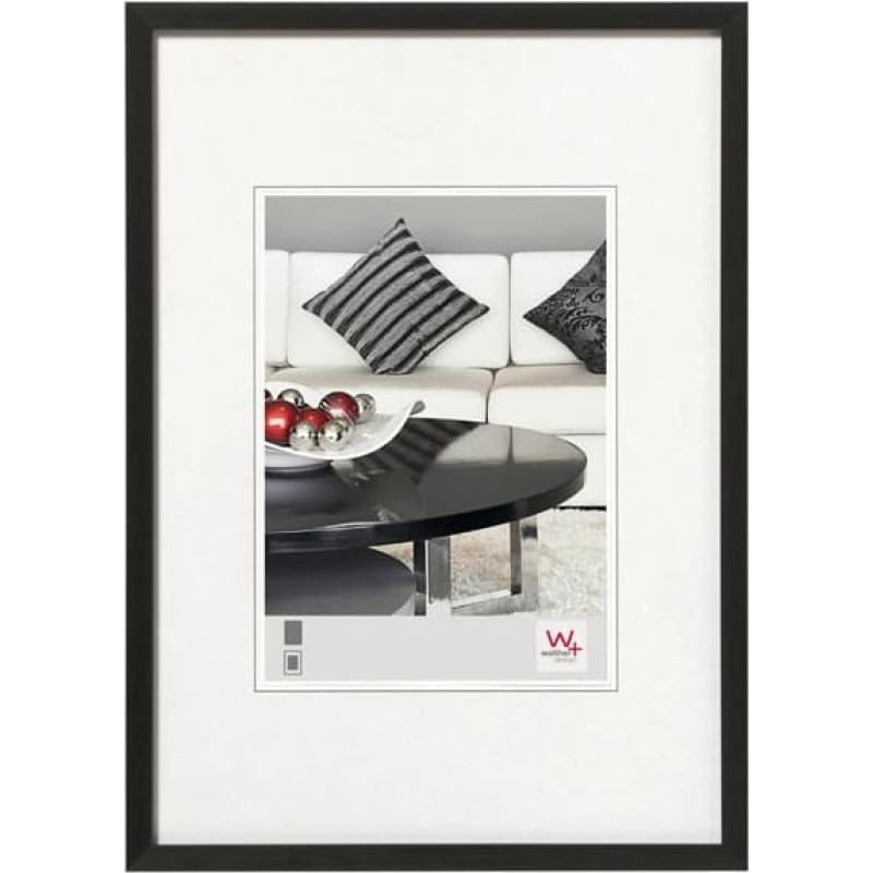 Walther Chair DIN A4     21x29,7 Aluminum black AJ130B