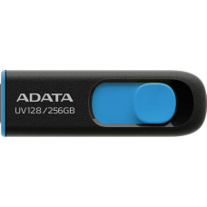 Adata UV128 USB atmintukas 256 GB USB A tipo 3.2 Gen 1 (3.1 Gen 1) Juoda, Mėlyna