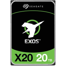 Seagate Enterprise Exos X20 vidinis kietasis diskas 20 TB 7200 RPM 3.5" „Serial ATA III“
