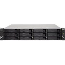 Qnap TL-R1200C-RP saugojimo diskų korpusas HDD / SSD aptvaras Juoda, Pilka 2.5/3.5"
