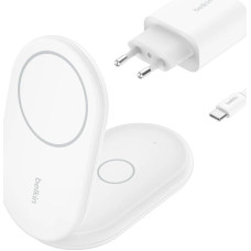 Belkin BOOST Charge magneti. 15W 2in1 +output/USB-C wh.WIZ028vfWH
