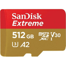 Sandisk microSDXC          512GB Extreme A2 C10 V30 UHS-I U3