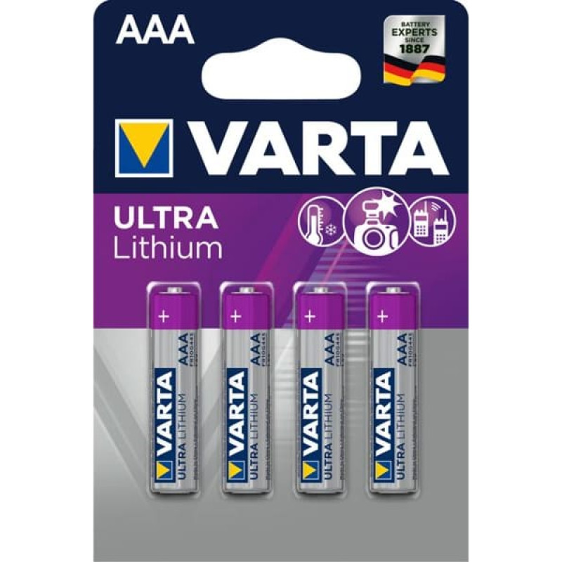 Varta 10x4 Varta Ultra Lithium Micro AAA LR 03