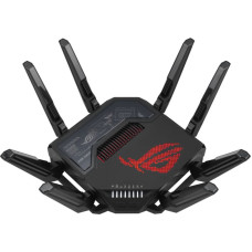 Asus ROG Rapture GT-BE98 belaidis maršrutizatorius 10 Gigabit Ethernet Quad-band (2.4 GHz / 5 GHz-1 / 5 GHz-2 / 6 GHz) Juoda