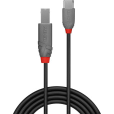 Lindy CABLE USB2 C-B 0.5M/ANTHRA 36940 LINDY